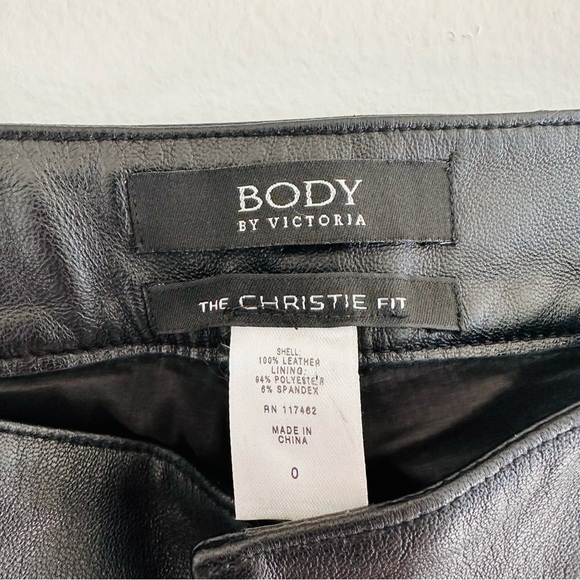 BODY by Victoria Secret Leather Pants The Christie Fit Sz 0 - Picture 5 of 8